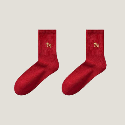 Lucky Red Quarter Socks(5 Pairs) - image 11
