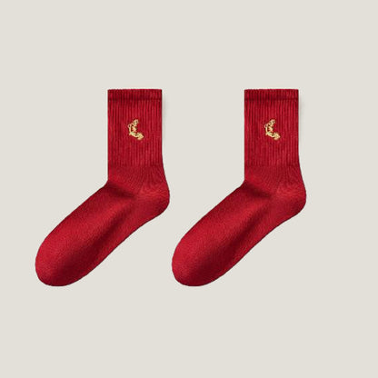 Lucky Red Quarter Socks(5 Pairs) - image 12