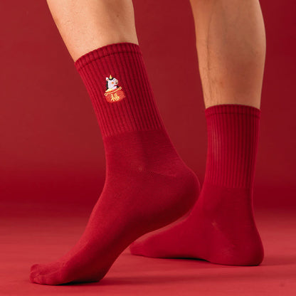Lucky Red Quarter Socks(5 Pairs) - image 4