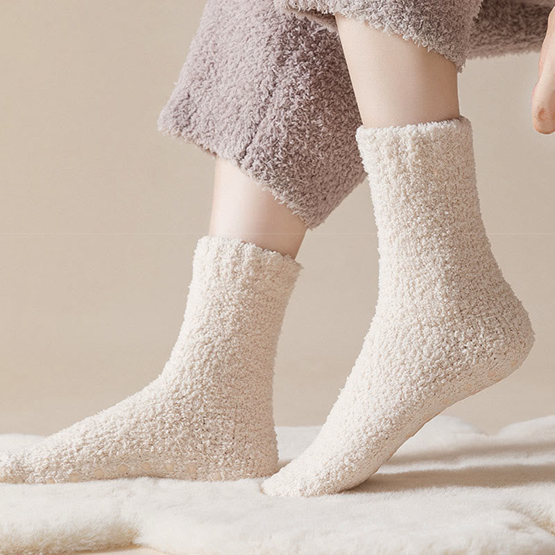 Anti Slip Sole Sleep Socks(4 Pairs) - image 2