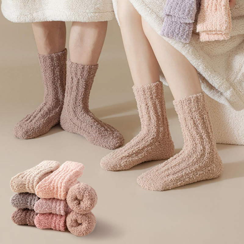 Anti Slip Sole Sleep Socks(4 Pairs) - image 0
