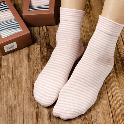 Wide Stripe Sleep Socks(4 Pairs) - image 1