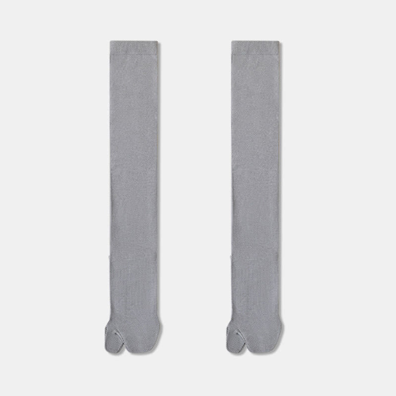 Tabi Knee High Sleep Socks(3 Pairs) - Grey - EU36-40(US3-7) - image 11