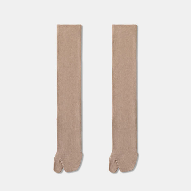 Tabi Knee High Sleep Socks(3 Pairs) - Khaki - EU36-40(US3-7) - image 15