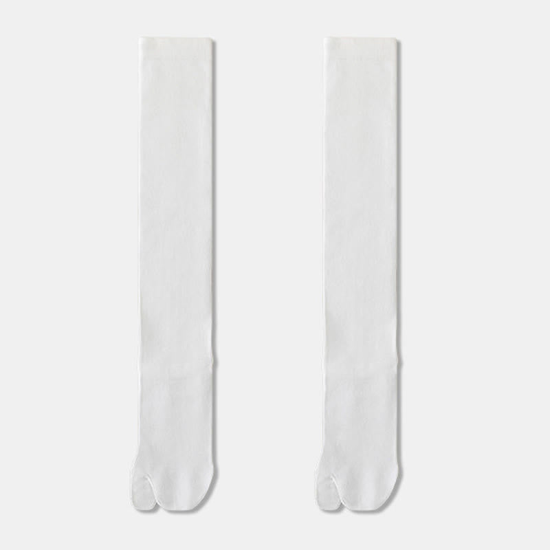 Tabi Knee High Sleep Socks(3 Pairs) - White - EU36-40(US3-7) - image 14