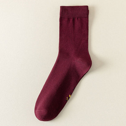 Wine Lucky Quarter Socks(6 Pairs) - image 9