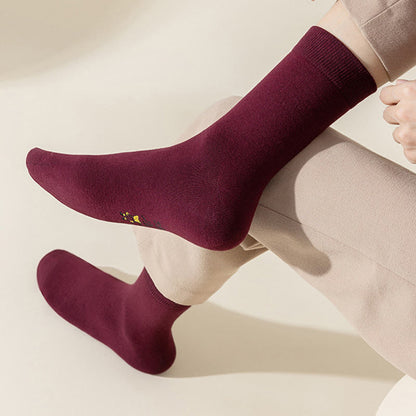 Wine Lucky Quarter Socks(6 Pairs) - image 2