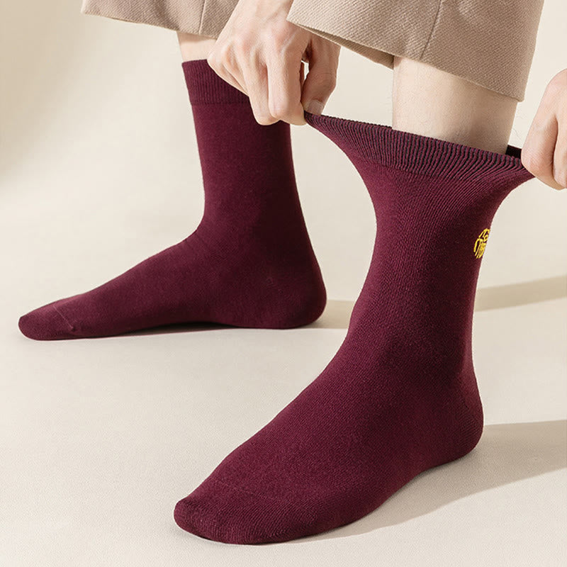 Wine Lucky Quarter Socks(6 Pairs) - image 7