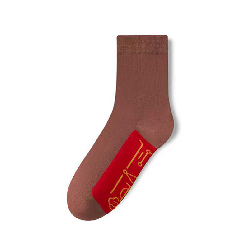 Elastic Cuff Quarter Socks(5 Pairs) - image 12