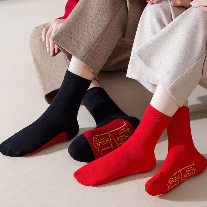 Elastic Cuff Quarter Socks(5 Pairs) - image 3