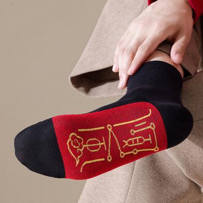 Elastic Cuff Quarter Socks(5 Pairs) - image 5