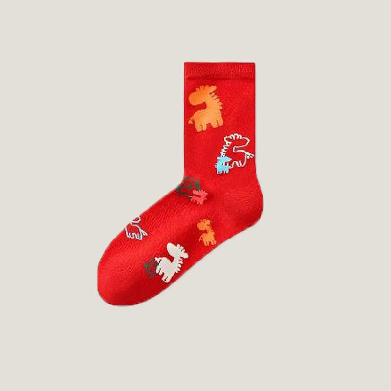 Rainbow Horse Quarter Socks(6 Pairs) - image 12