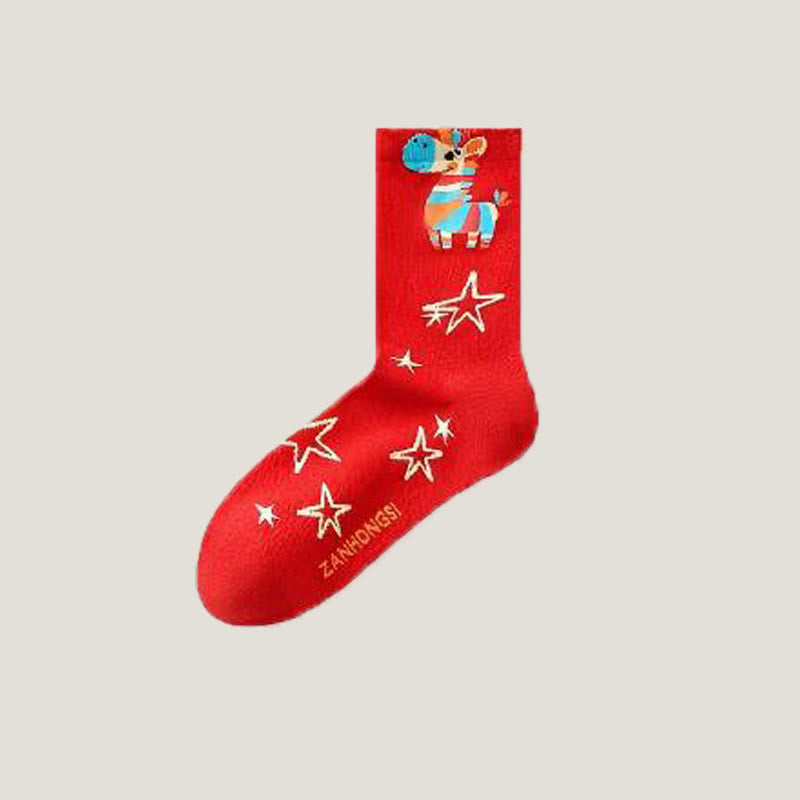 Rainbow Horse Quarter Socks(6 Pairs) - image 16