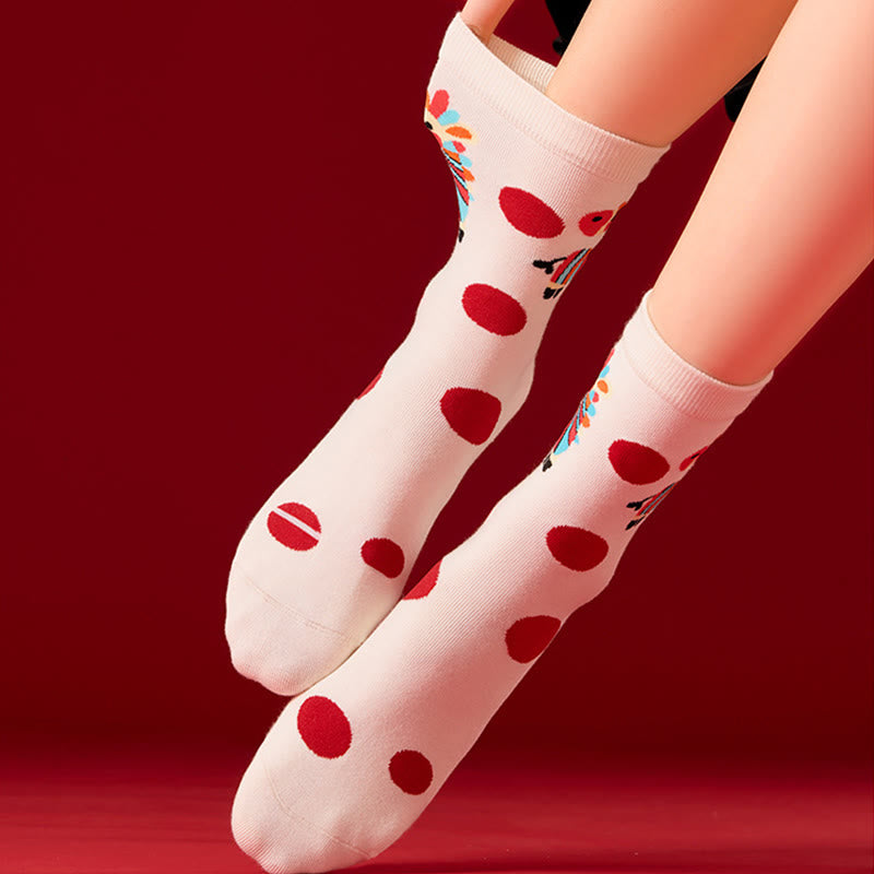 Rainbow Horse Quarter Socks(6 Pairs) - image 1