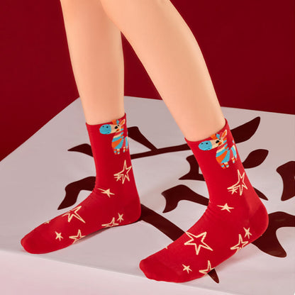 Rainbow Horse Quarter Socks(6 Pairs) - image 4