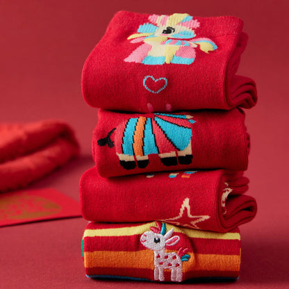 Rainbow Horse Quarter Socks(6 Pairs) - image 9