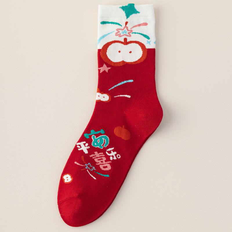 New Year Best Wishes Quarter Socks(5 Pairs) - image 16