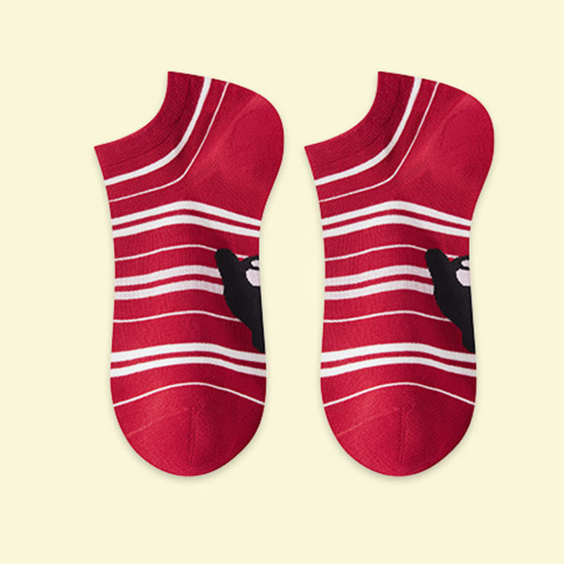 Festive Red Ankle Socks(5 Pairs) - image 13