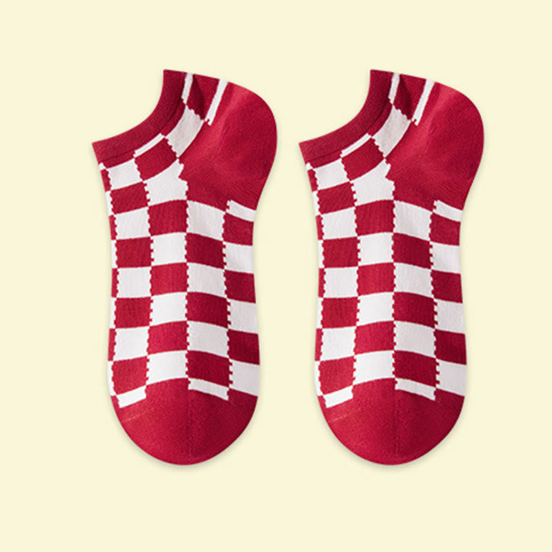 Festive Red Ankle Socks(5 Pairs) - image 14