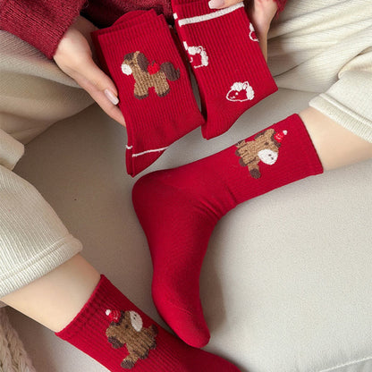 Cartoon Pony Quarter Socks(5 Pairs) - image 8