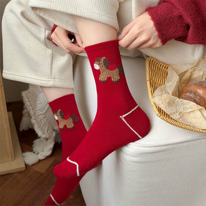 Cartoon Pony Quarter Socks(5 Pairs) - image 3