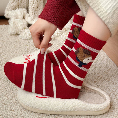 Cartoon Pony Quarter Socks(5 Pairs) - image 1