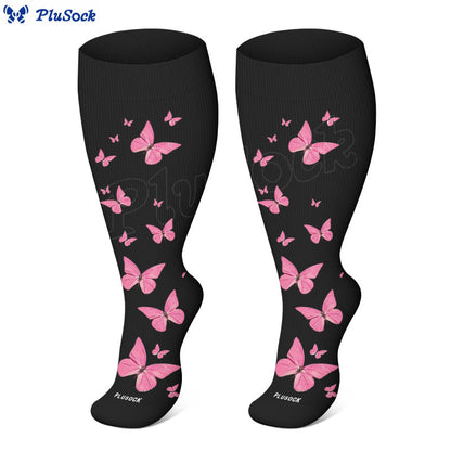 Plus Size  Butterfly Print Compression Socks - image 4