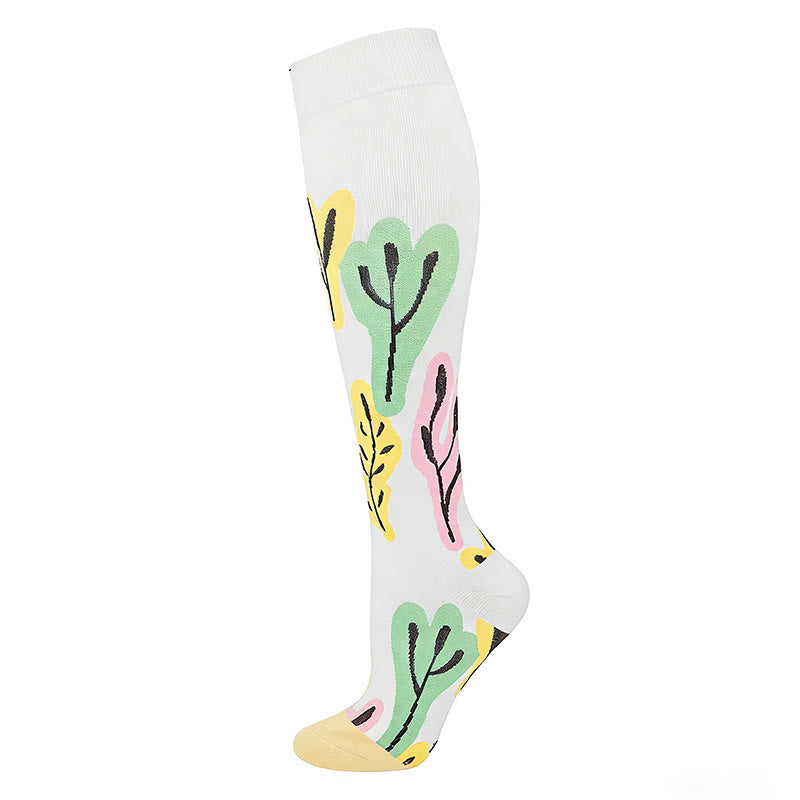 Graffiti Compression Socks(4 Pairs) - White - EU40-44(US7-10) - image 3