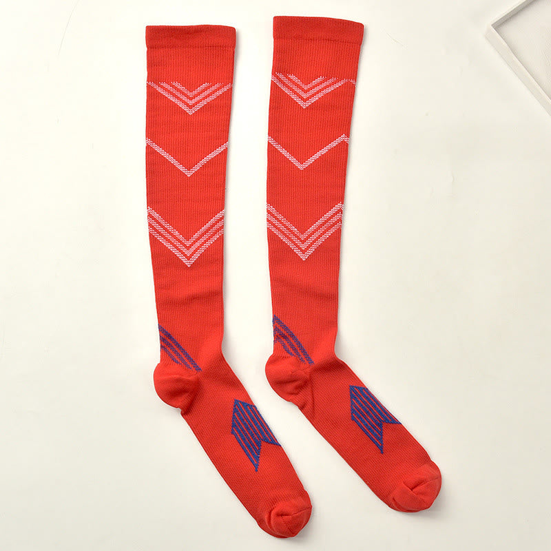 Sport Compression Socks(5 Pairs) - Red - S/M - image 10