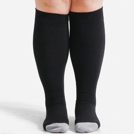 Plus Size Soft Bamboo Fiber Compression Socks - image 0