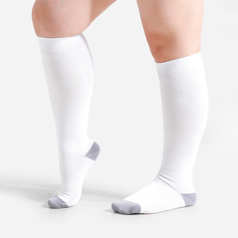 Plus Size Soft Bamboo Fiber Compression Socks - image 20