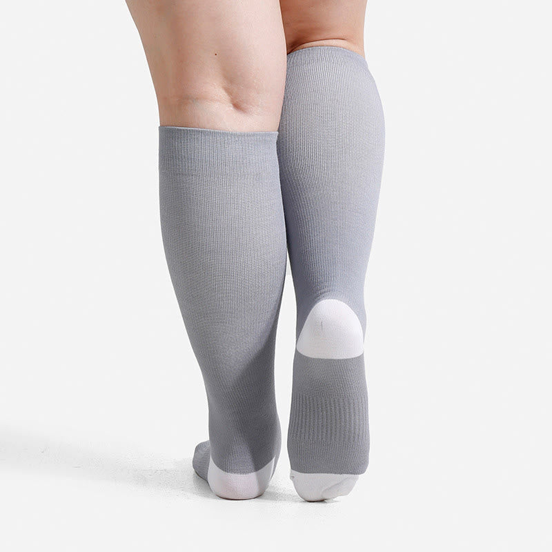 Plus Size Soft Bamboo Fiber Compression Socks - image 11