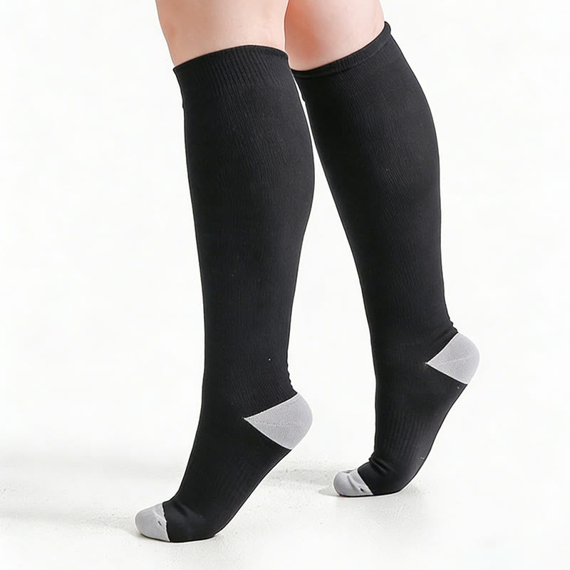 Plus Size Soft Bamboo Fiber Compression Socks - image 3