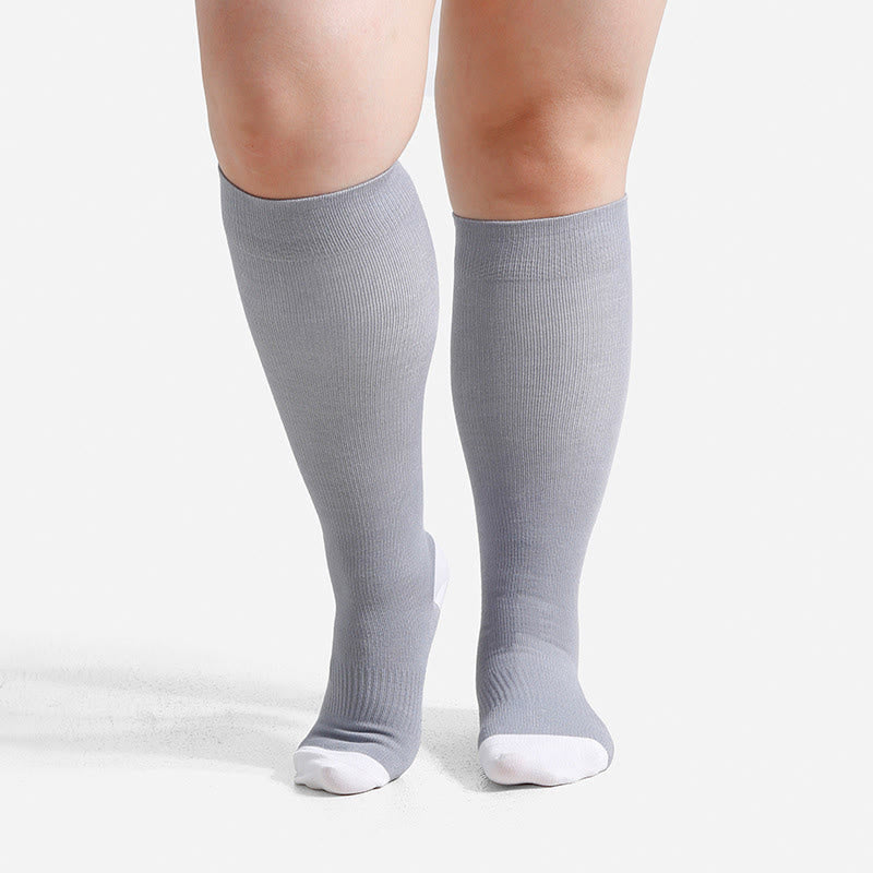 Plus Size Soft Bamboo Fiber Compression Socks - image 7