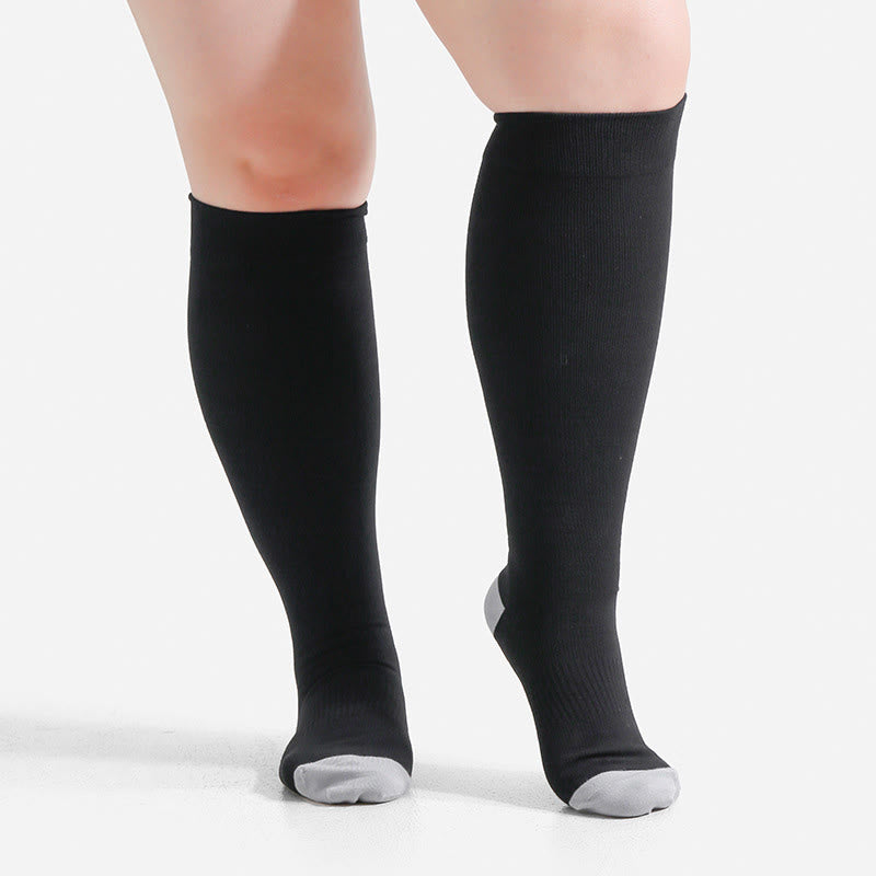 Plus Size Soft Bamboo Fiber Compression Socks - image 6
