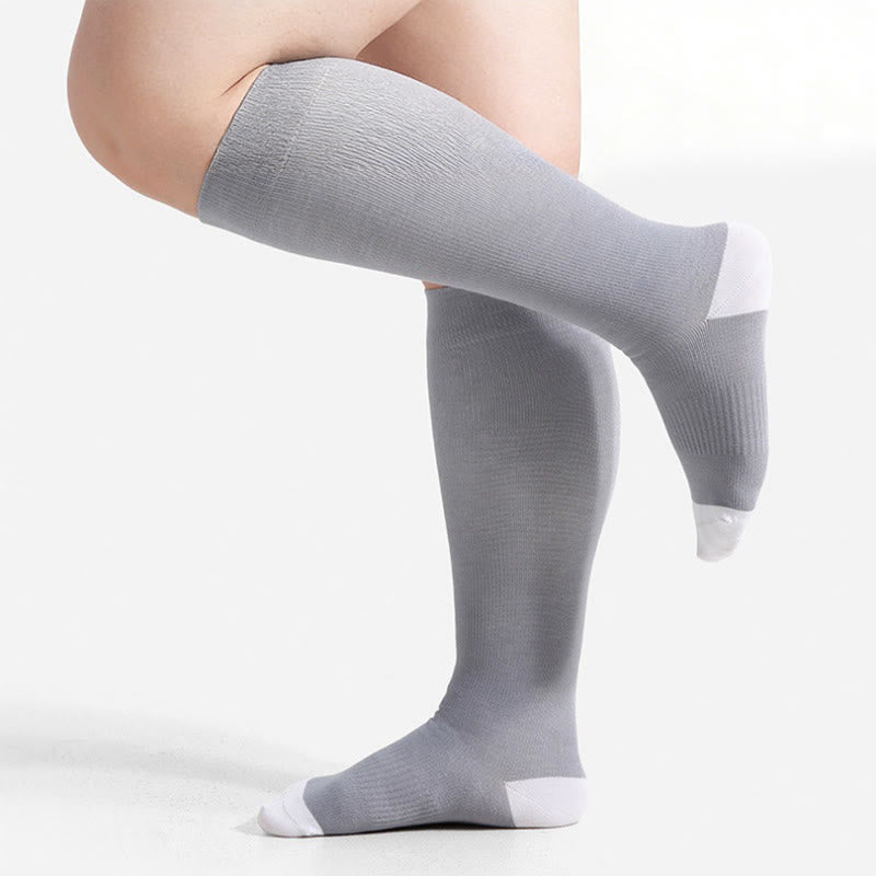 Plus Size Soft Bamboo Fiber Compression Socks - image 9