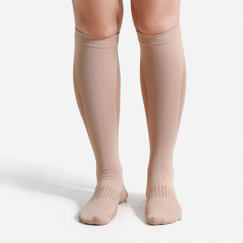 Plus Size Durable Supports Compression Socks - Nude - XL - image 17