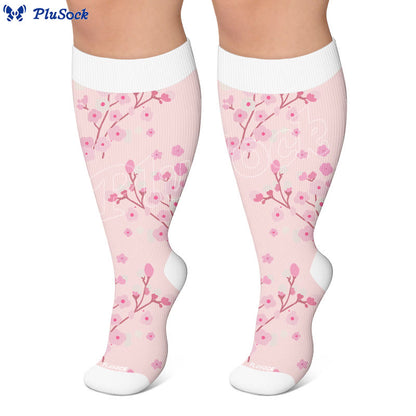 Plus Size Spring Petal Compression Socks(3 Pairs) - image 2
