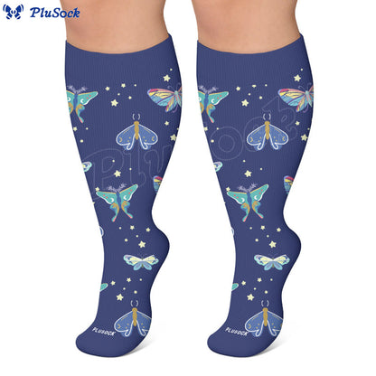 Plus Size Butterfly Bee Compression Socks(3 Pairs) - image 4