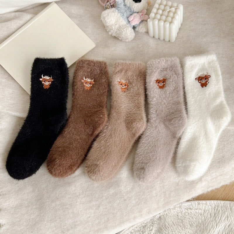 Cozy Cow Quarter Socks(5 Pairs) - Multicolor - EU36-42(US3-8.5) - image 6