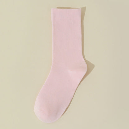 Skin Friendly Cotton Sleep Socks(8 Pairs) - Pink - EU36-40(US3-7) - image 9