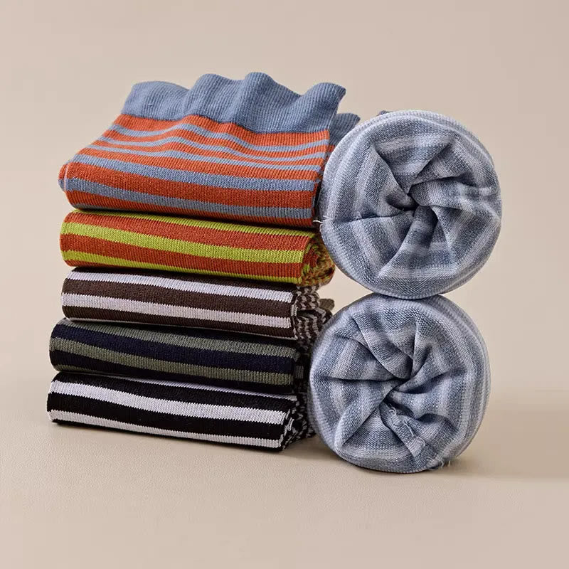 Wool Stripe Sleep Socks(2 Pairs) - image 10