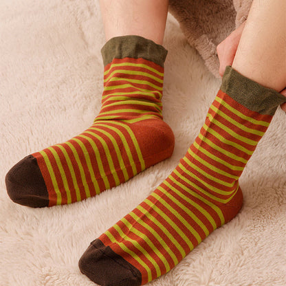 Wool Stripe Sleep Socks(2 Pairs) - image 3