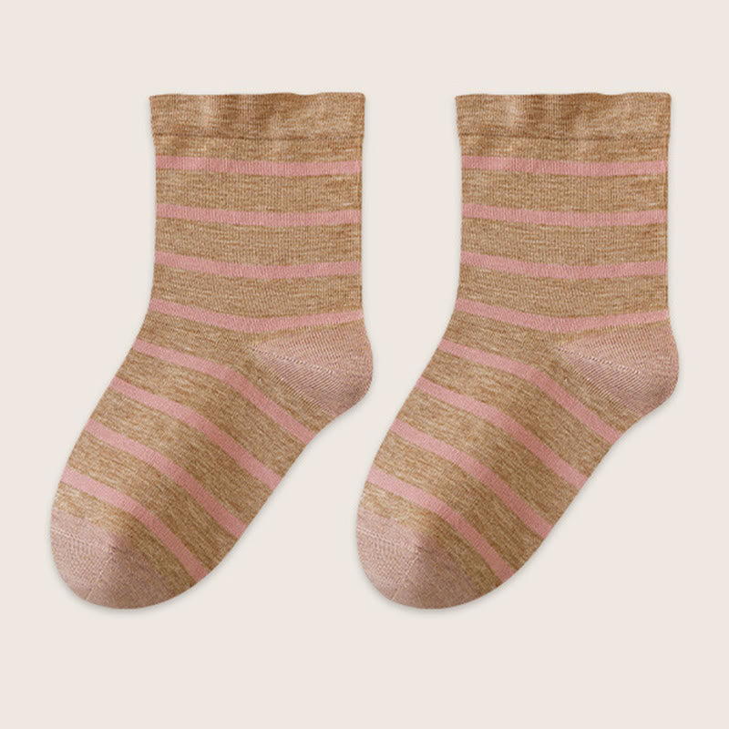 Classic Stripes Sleep Socks(2 Pairs) - Brown - EU36-40(US3-7) - image 15