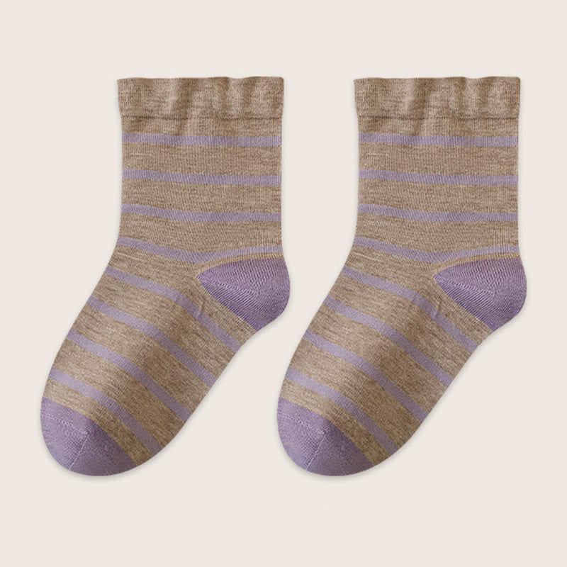 Classic Stripes Sleep Socks(2 Pairs) - Grey - EU36-40(US3-7) - image 12