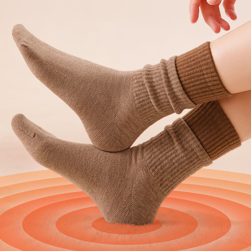 Elastic Cuff Sleep Socks(2 Pairs) - image 6