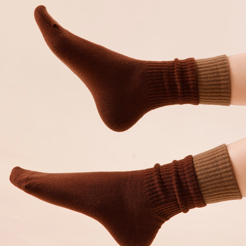 Elastic Cuff Sleep Socks(2 Pairs) - image 2