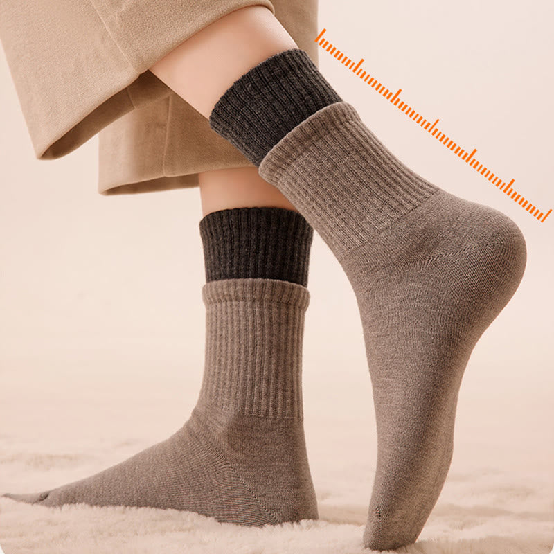 Elastic Cuff Sleep Socks(2 Pairs) - image 4