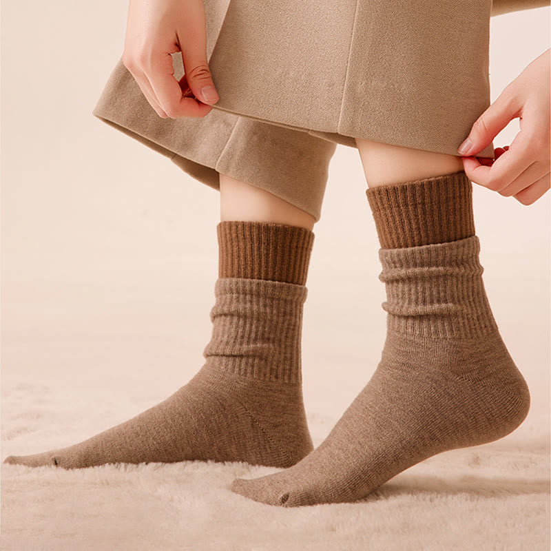 Elastic Cuff Sleep Socks(2 Pairs) - image 3