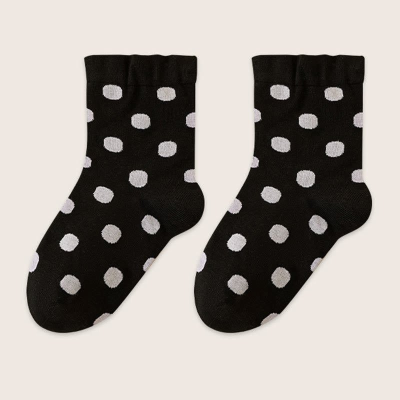 Polka Dots Sleep Socks(2 Pairs) - Black - EU36-40(US3-7) - image 11